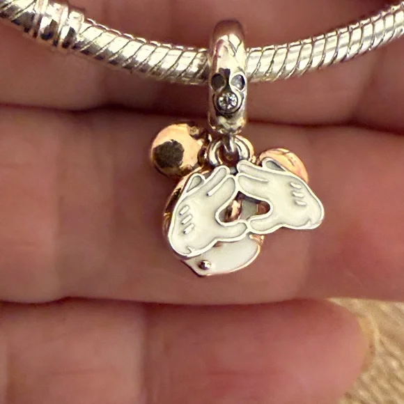 Disney Silver and Gold Mickey Charm - Picture 4 of 5